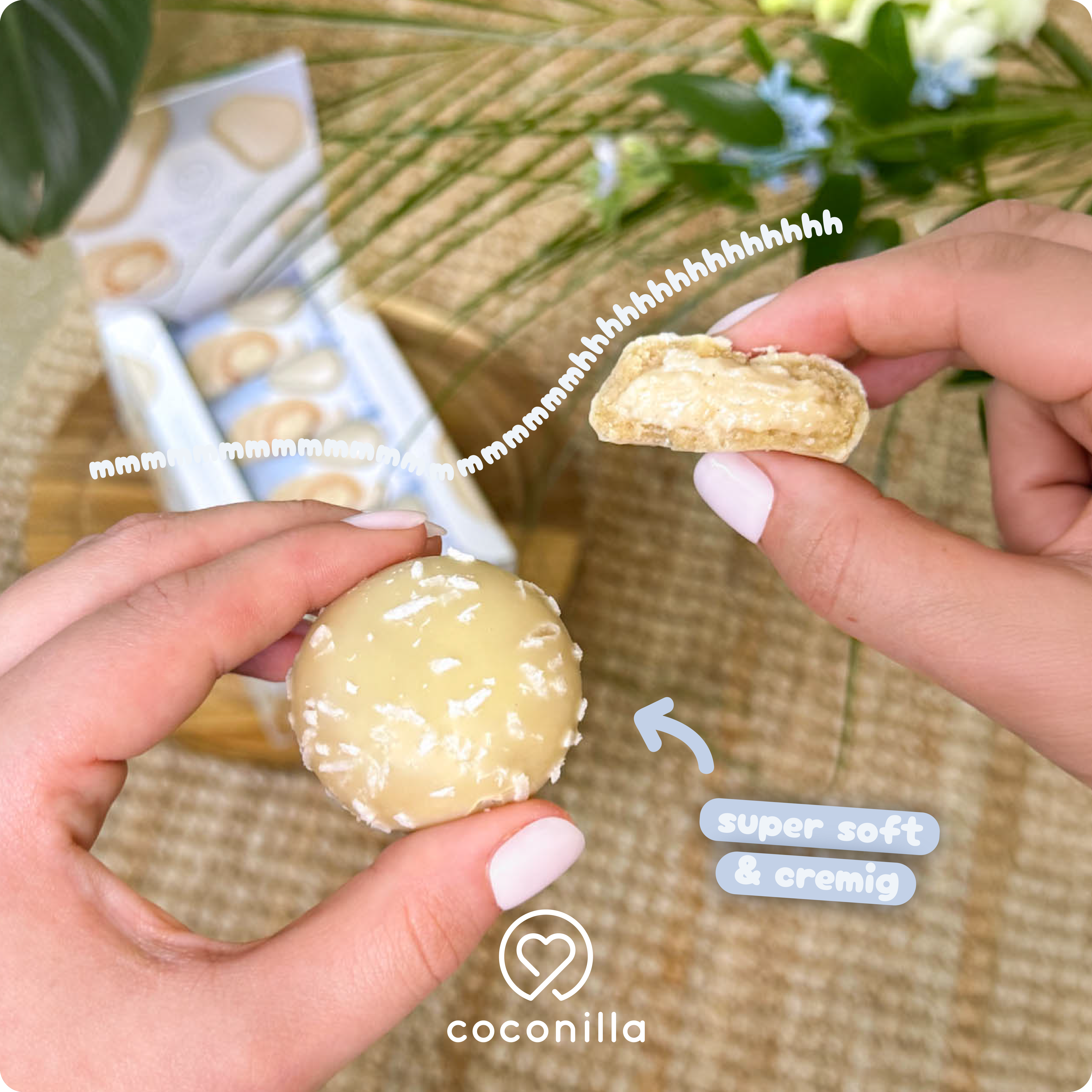 Cookiepralinen Coconut Almond Cream