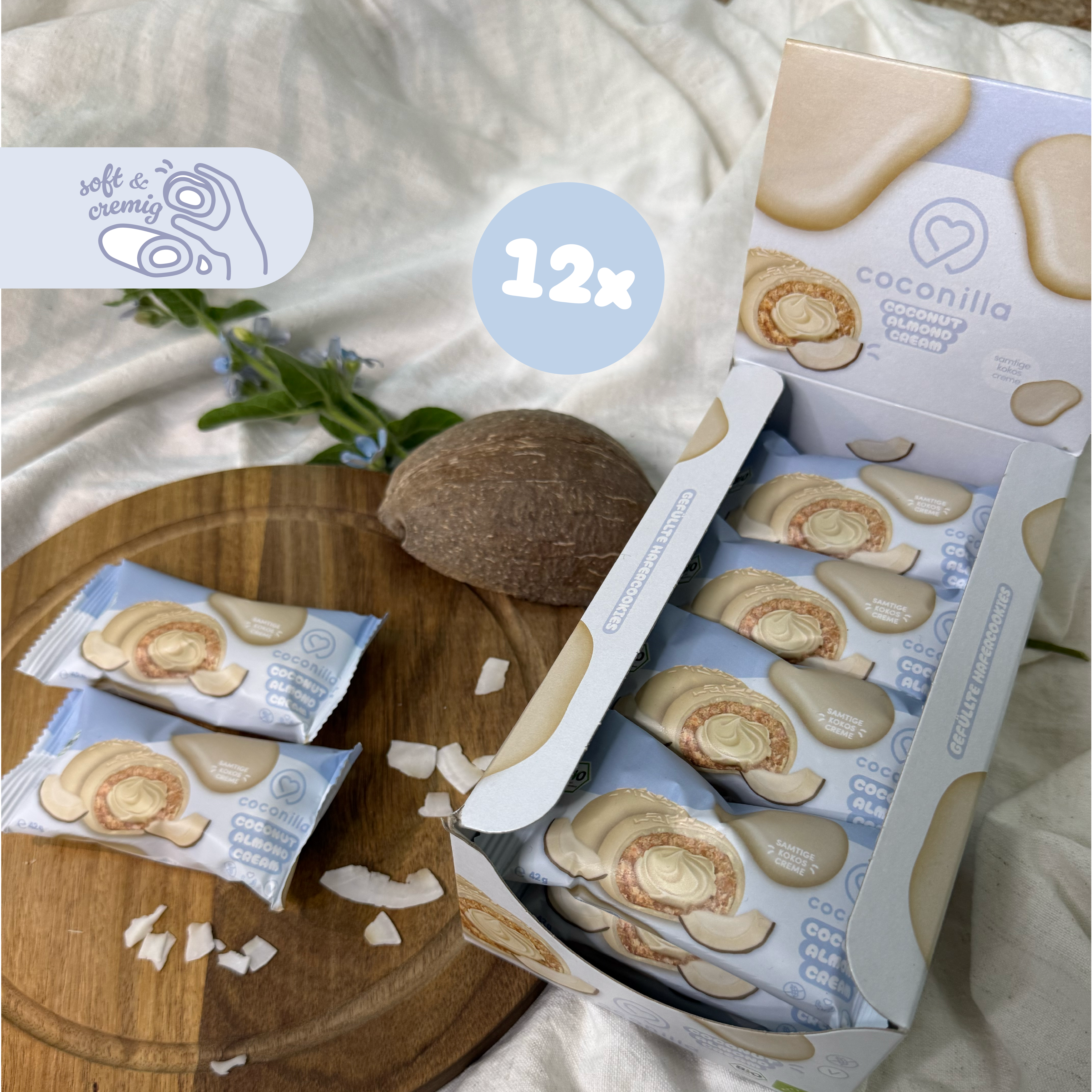 Cookiepralinen Coconut Almond Cream