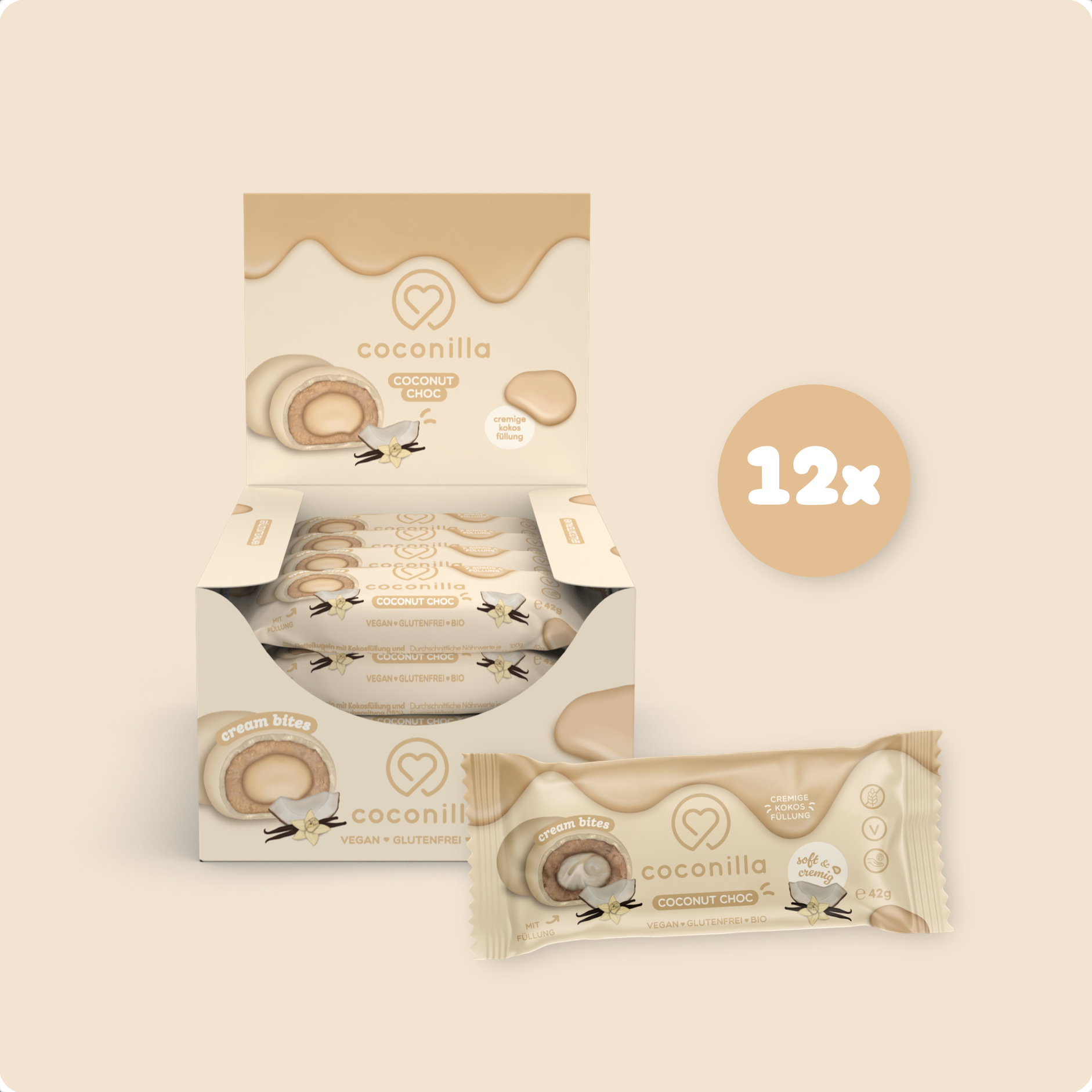 BIO - Dattelpralinen Coconut Choc - 12er Box