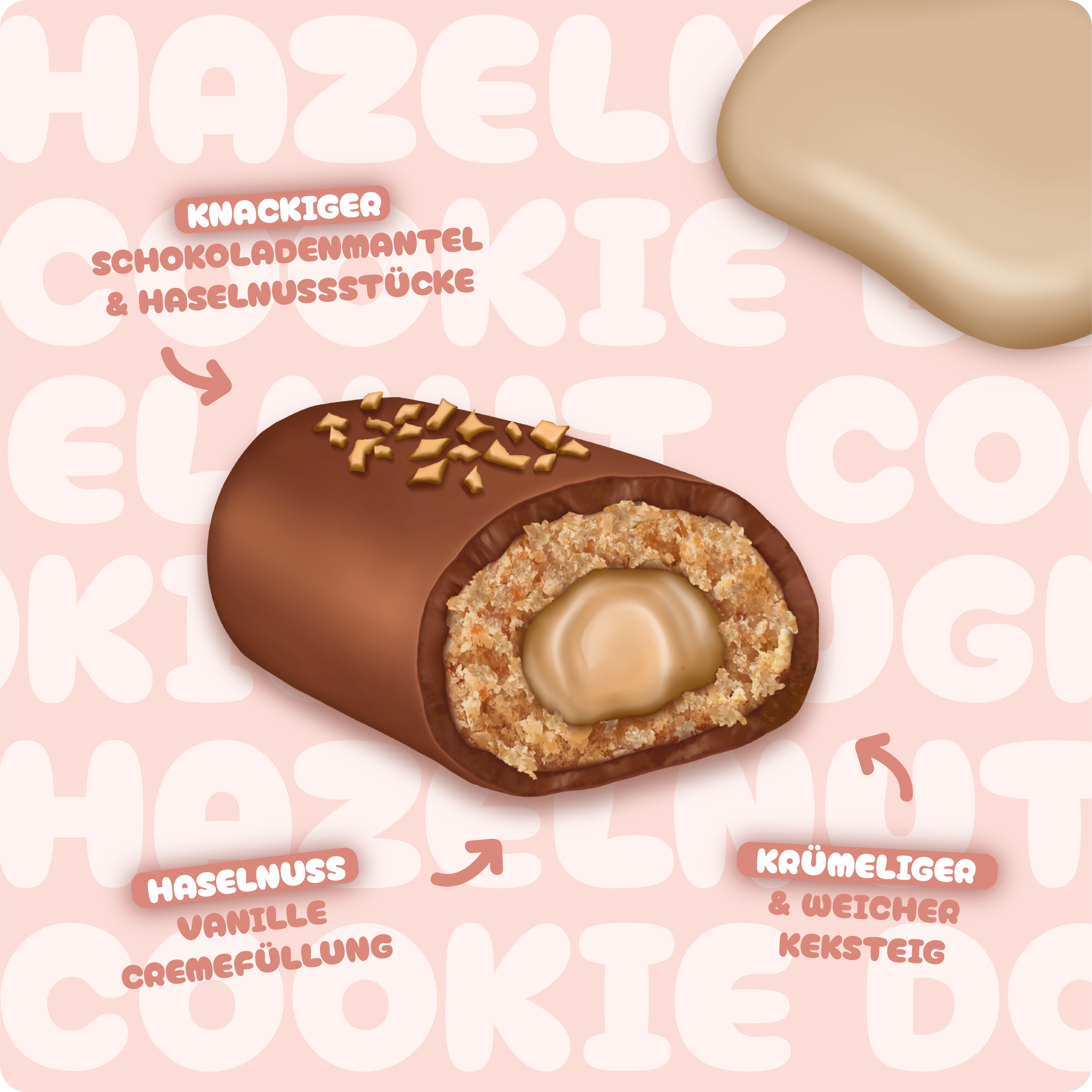 BIO - Cookie Bar Hazelnut Cookie Dough - 15er Box