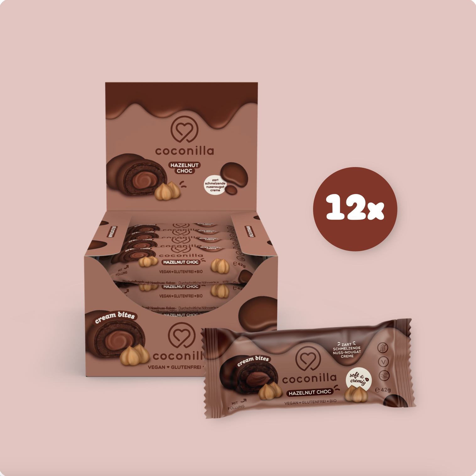 BIO - Cream Bites Hazelnut Choc