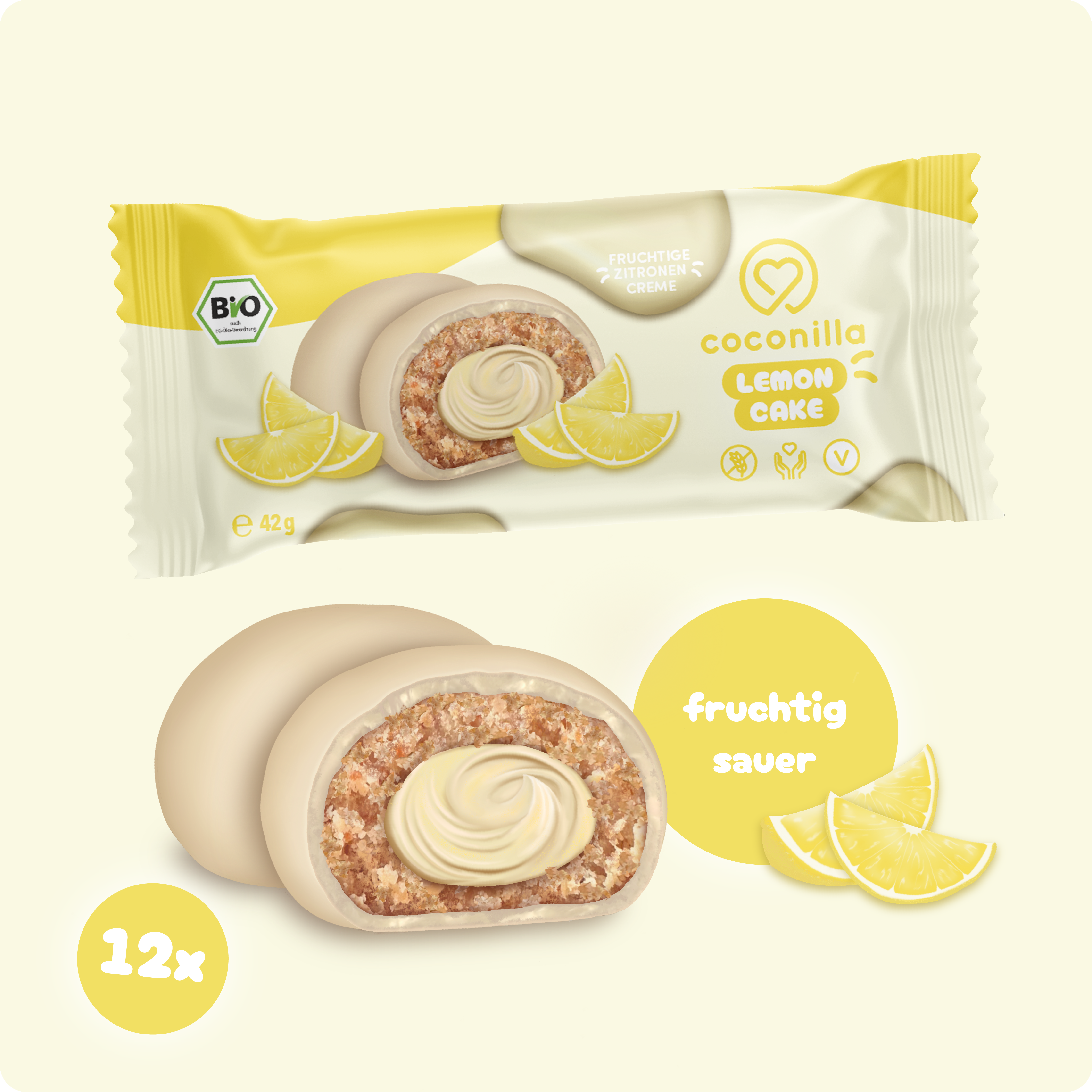 Cookiepralinen Lemon Cake