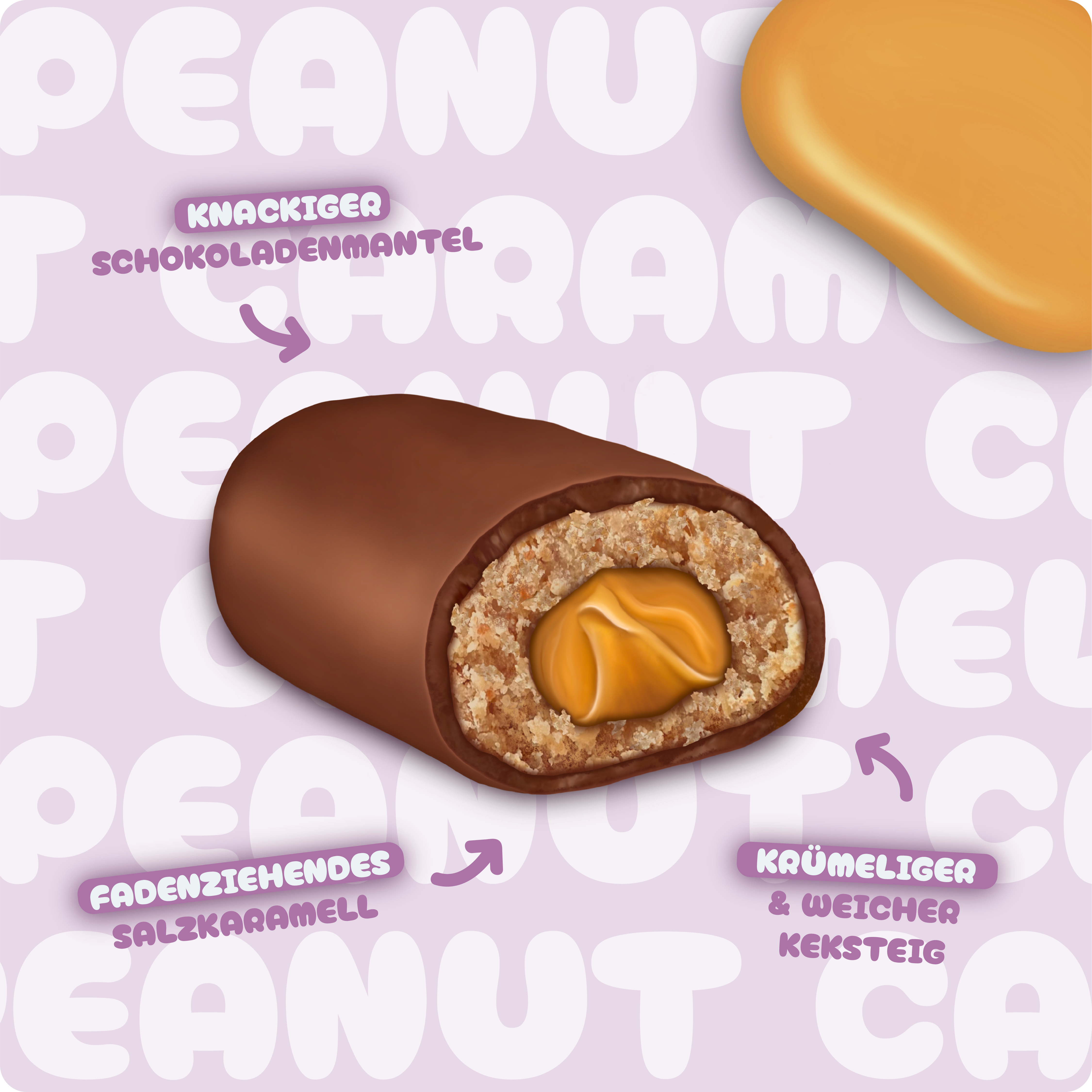 BIO - Cookie Bar Peanut Caramel - 15er Box
