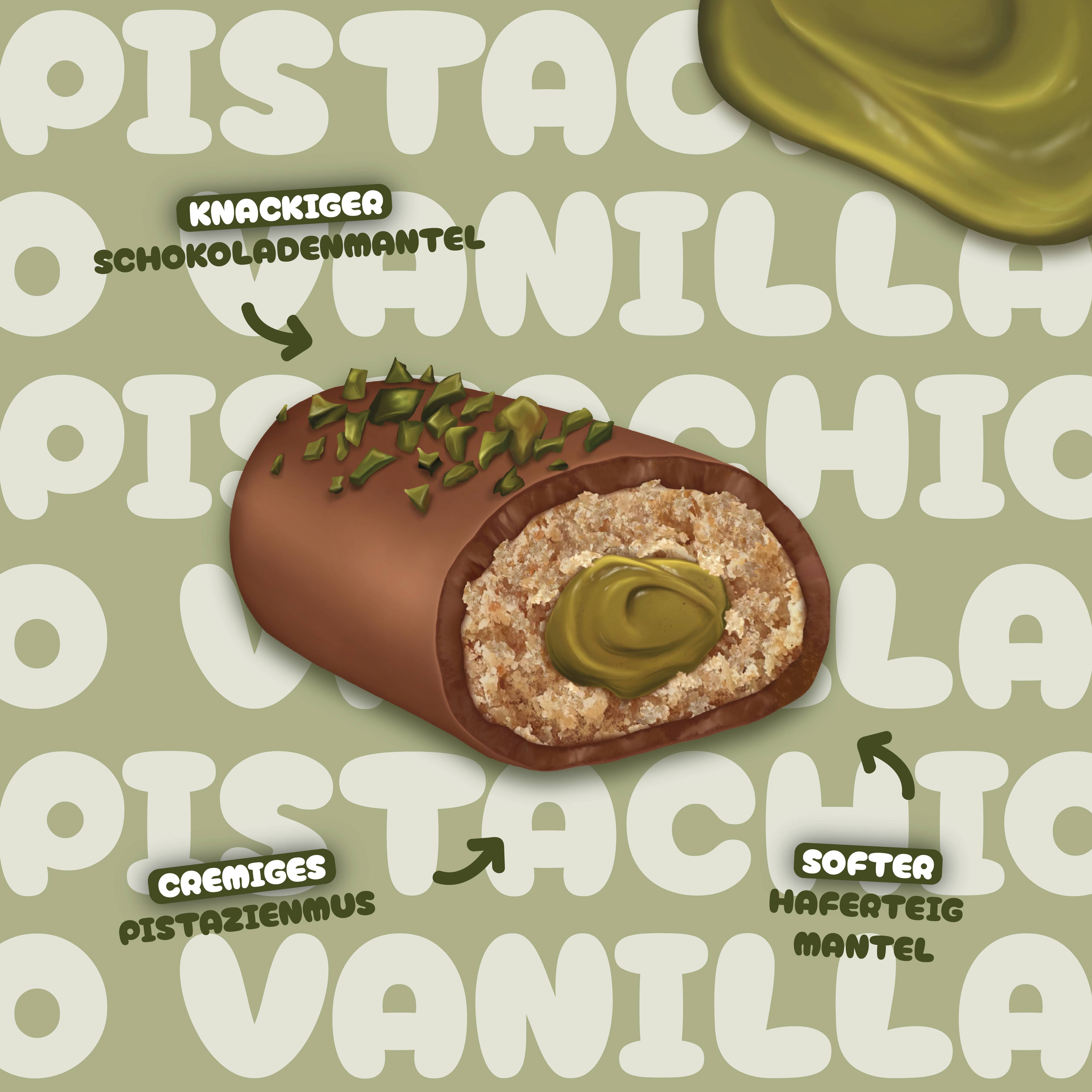 BIO - Cookie Bar Pistachio Vanilla - 15er Box