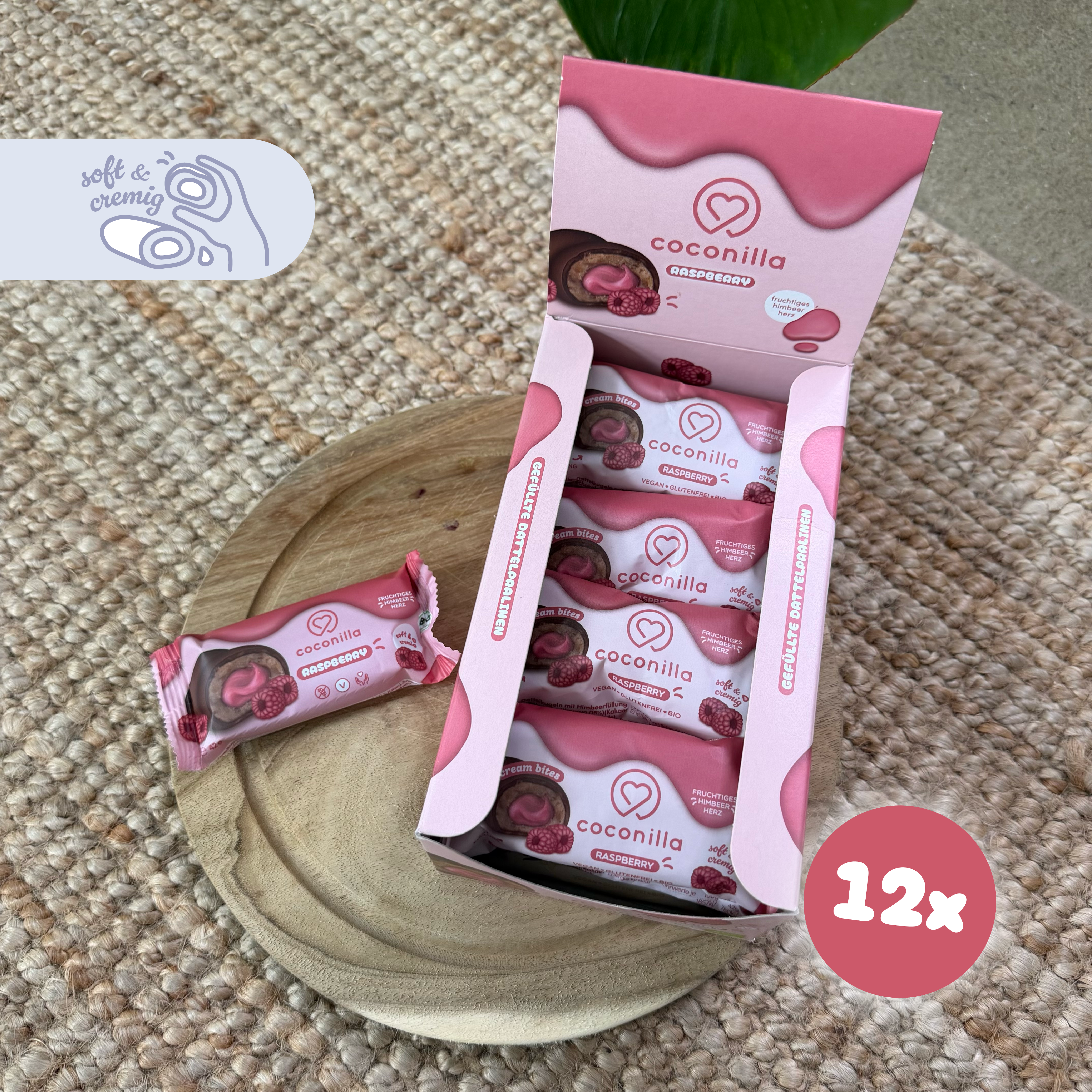 Dattelpralinen Raspberry
