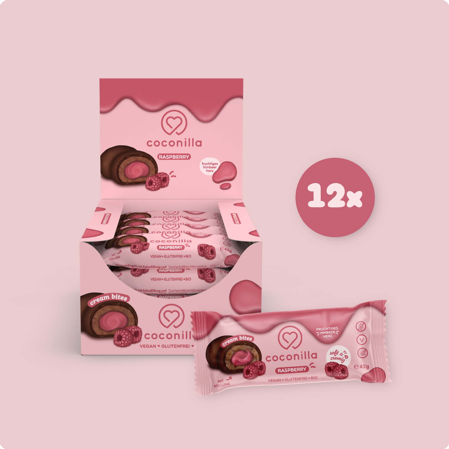 BIO - Cream Bites Raspberry