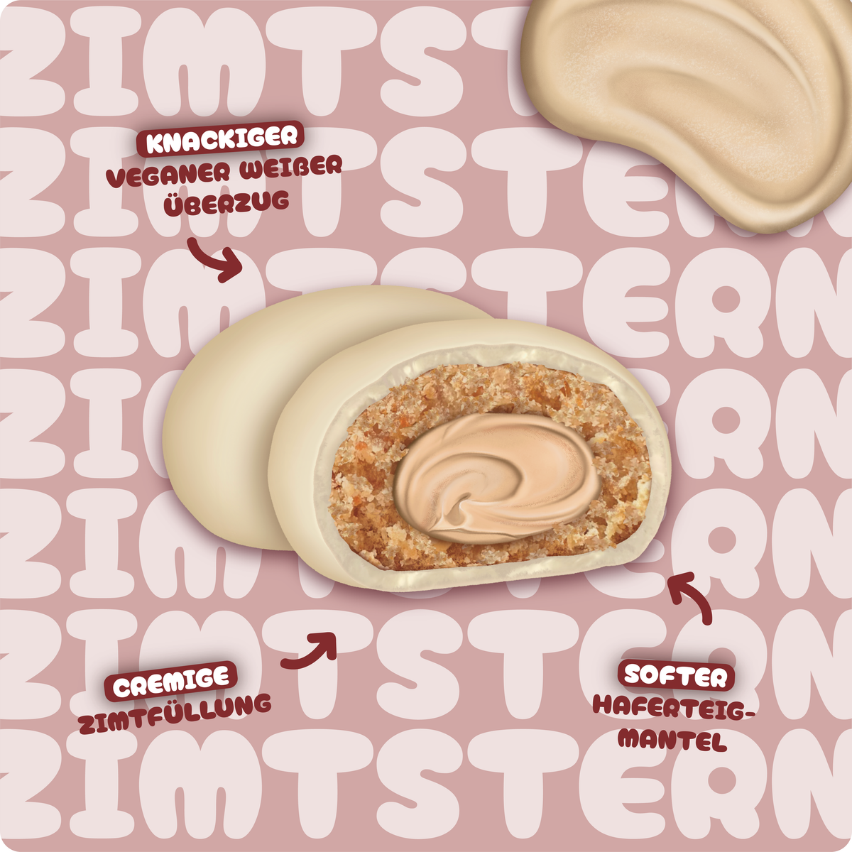 Cookiepralinen Zimtstern