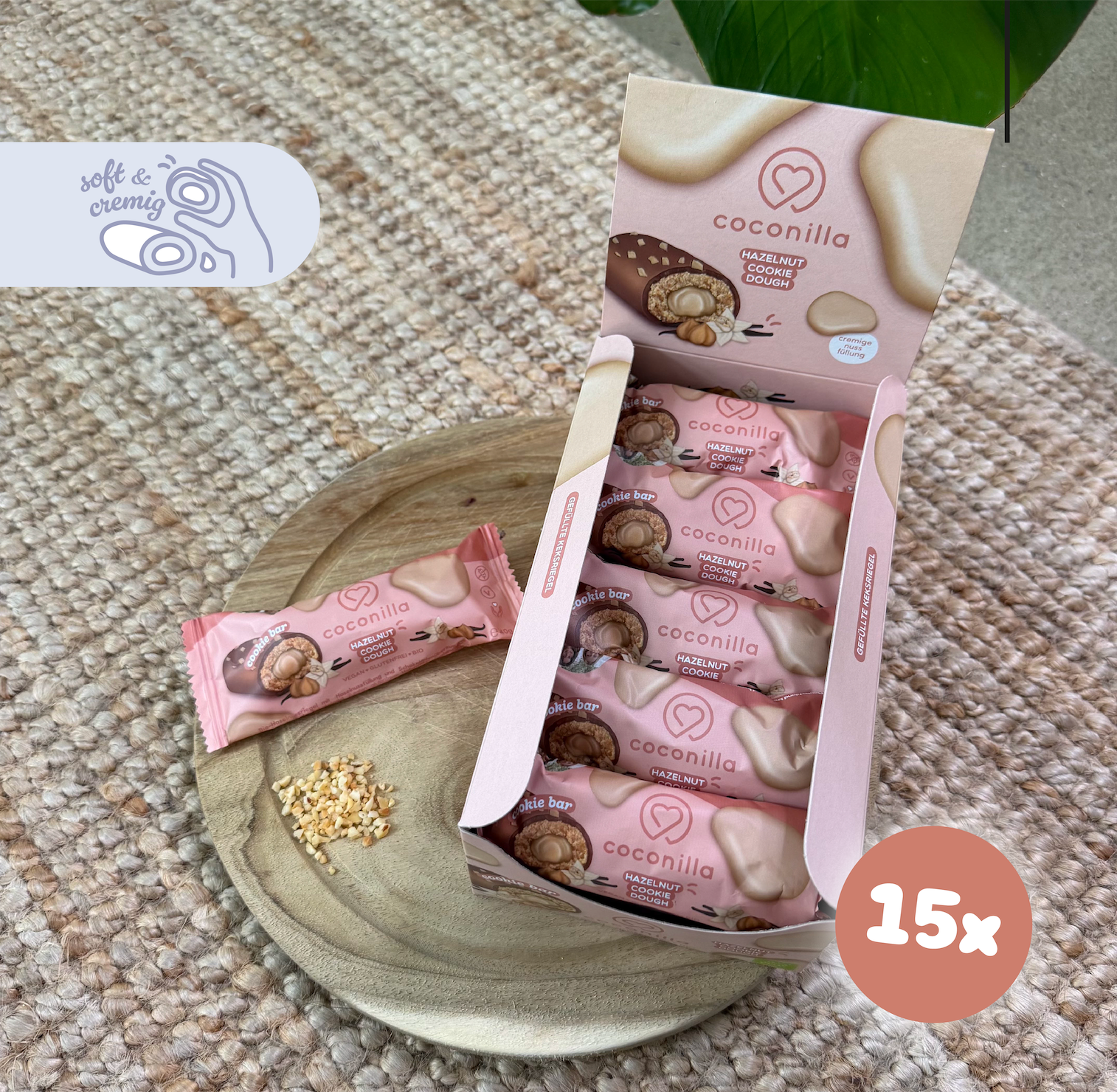 Cookie Bar Hazelnut Cookie Dough