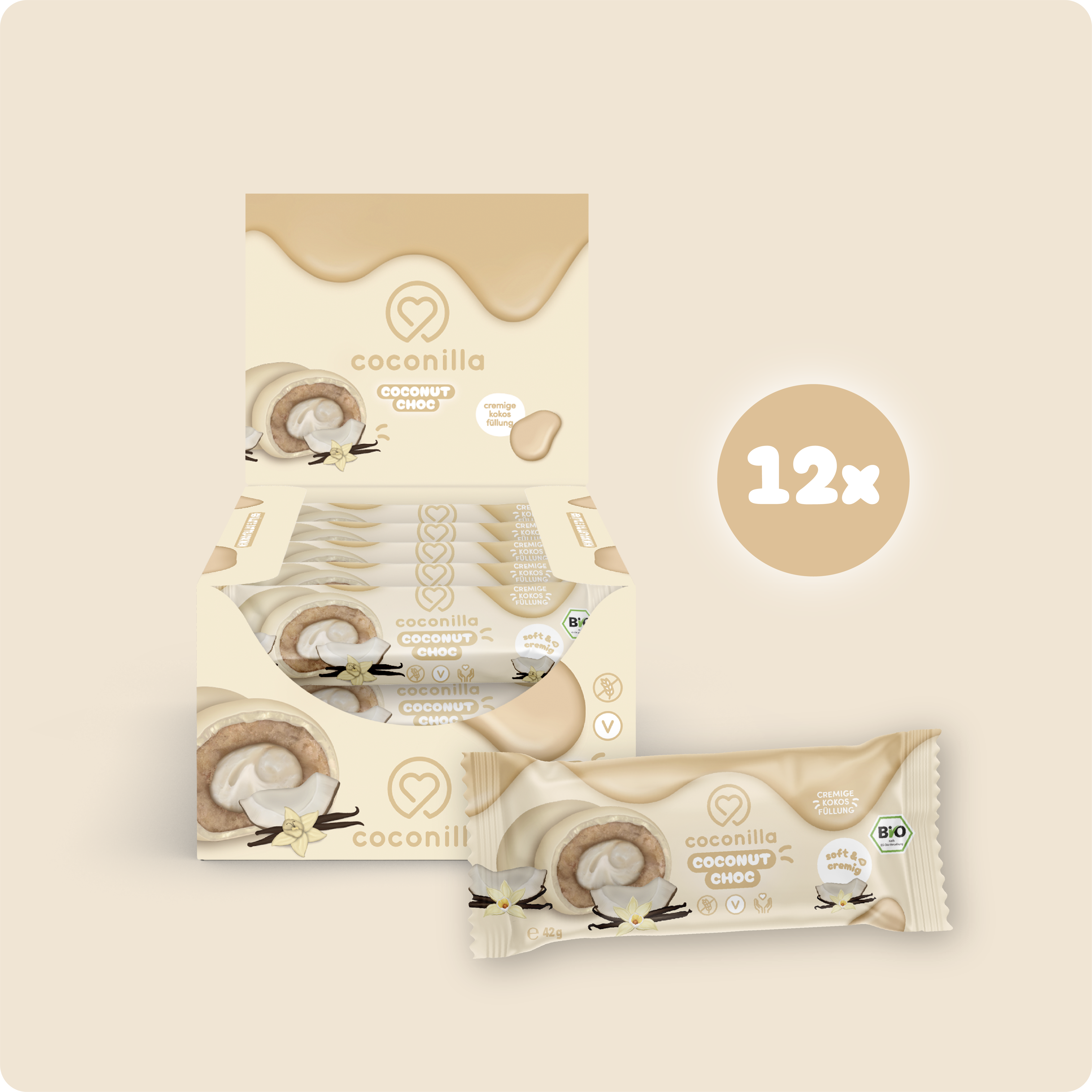 BIO - Dattelpralinen Coconut Choc - 12er Box
