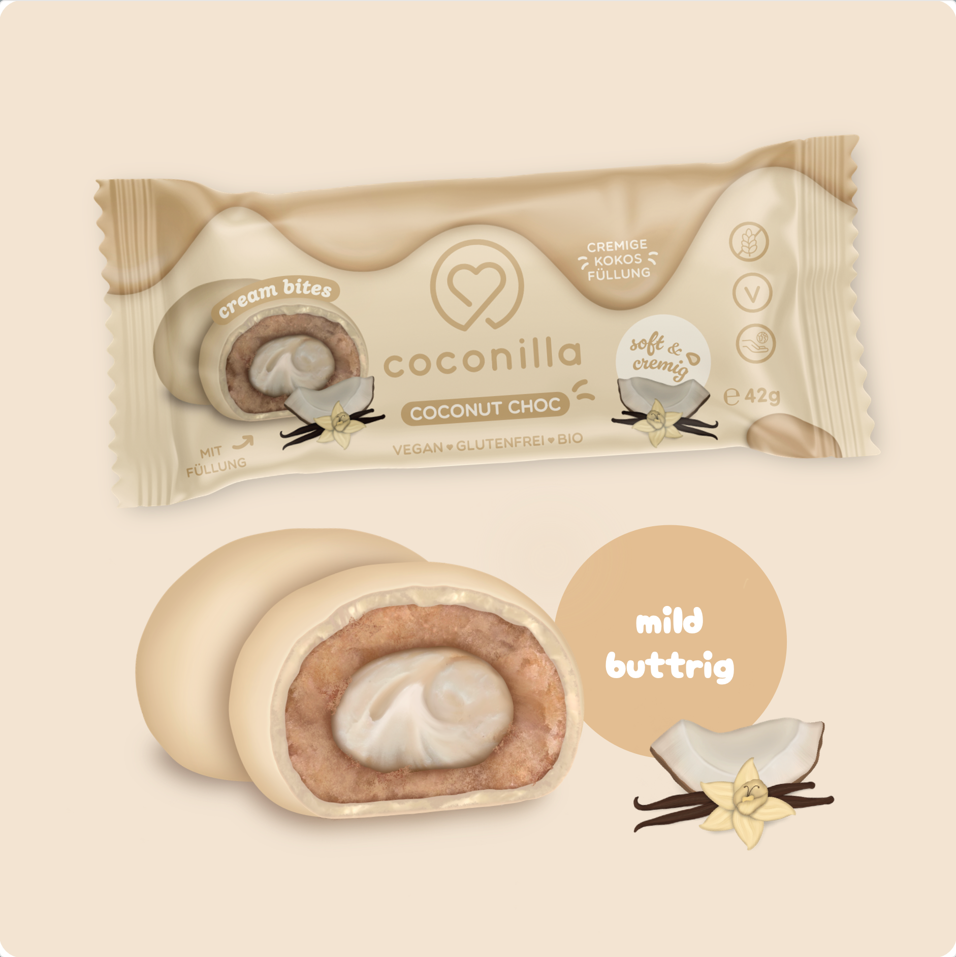 BIO - Cream Bites Coconut Choc