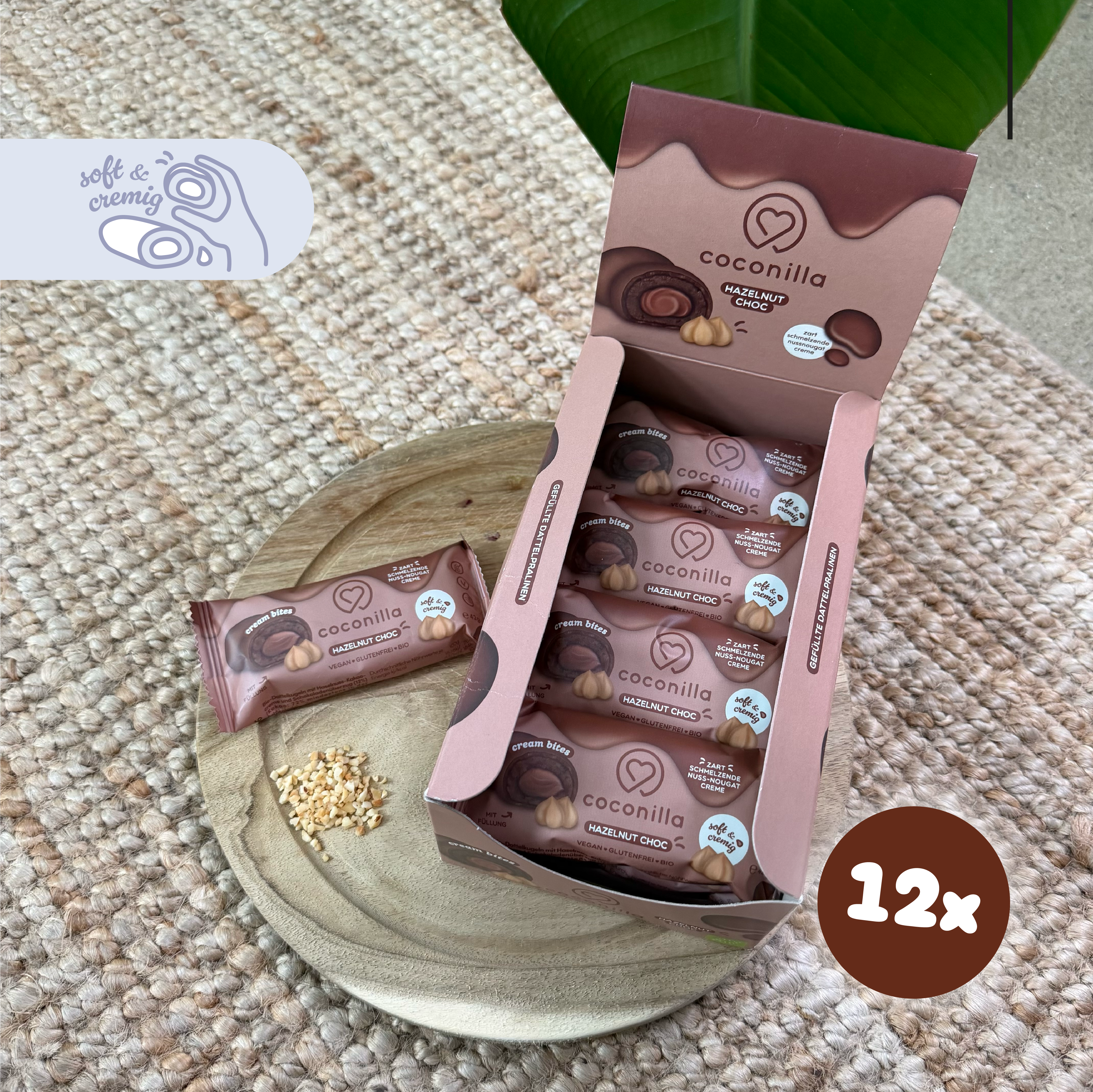 Dattelpralinen Hazelnut Choc