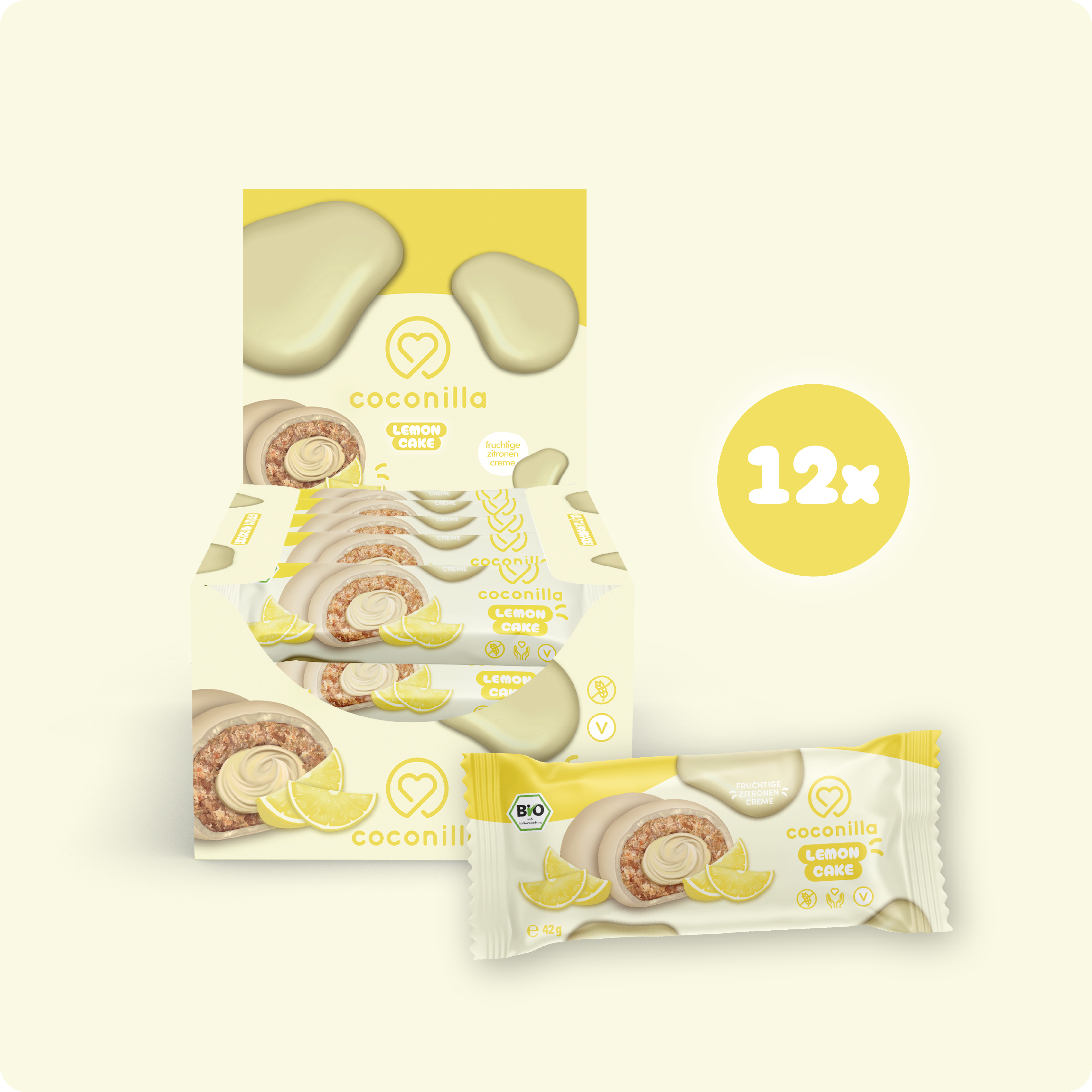 Cookiepralinen Lemon Cake