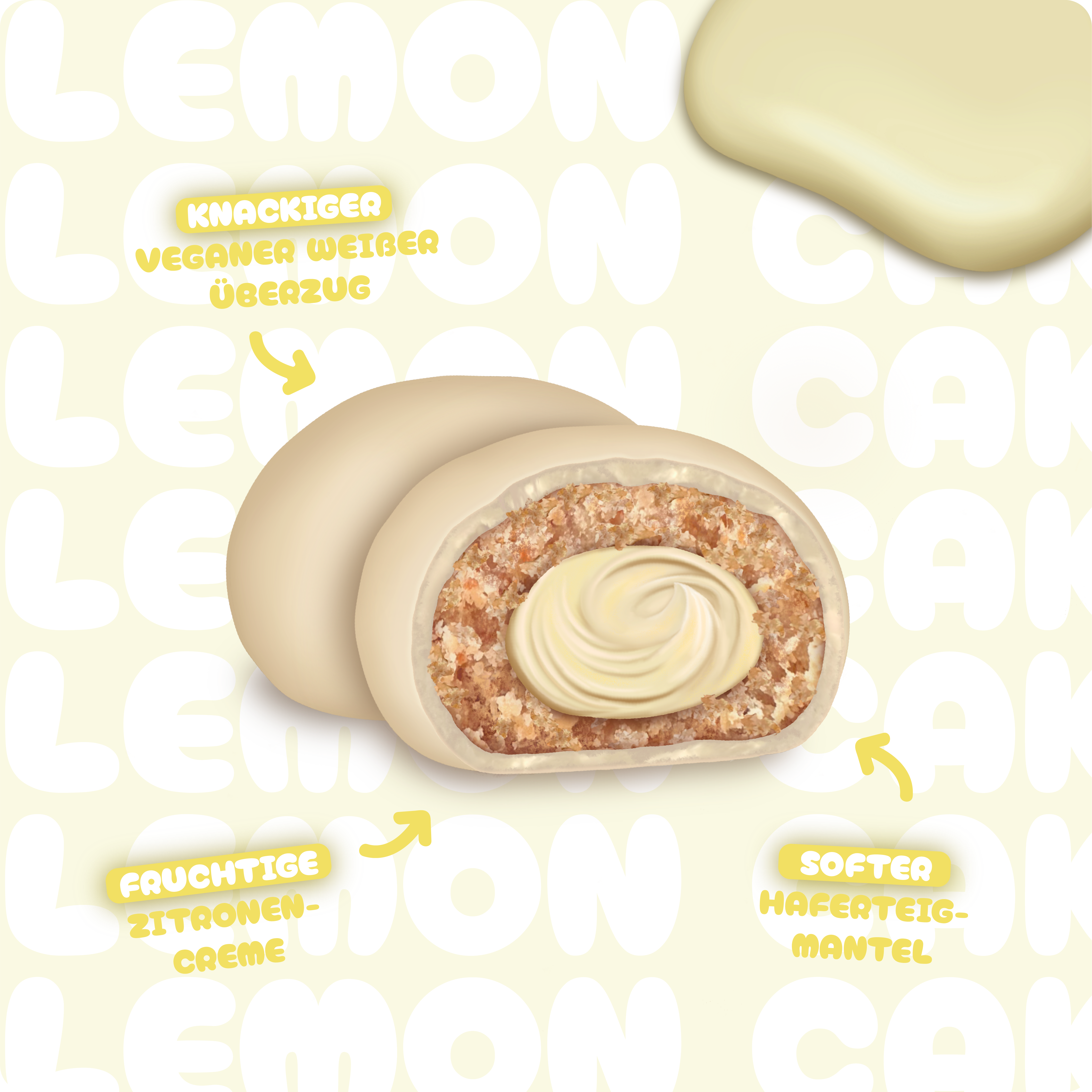 Cookiepralinen Lemon Cake