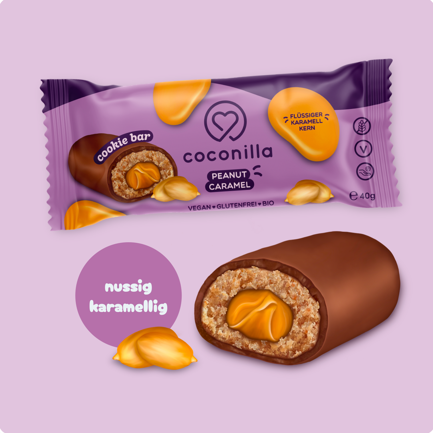 BIO - Cookie Bar Peanut Caramel