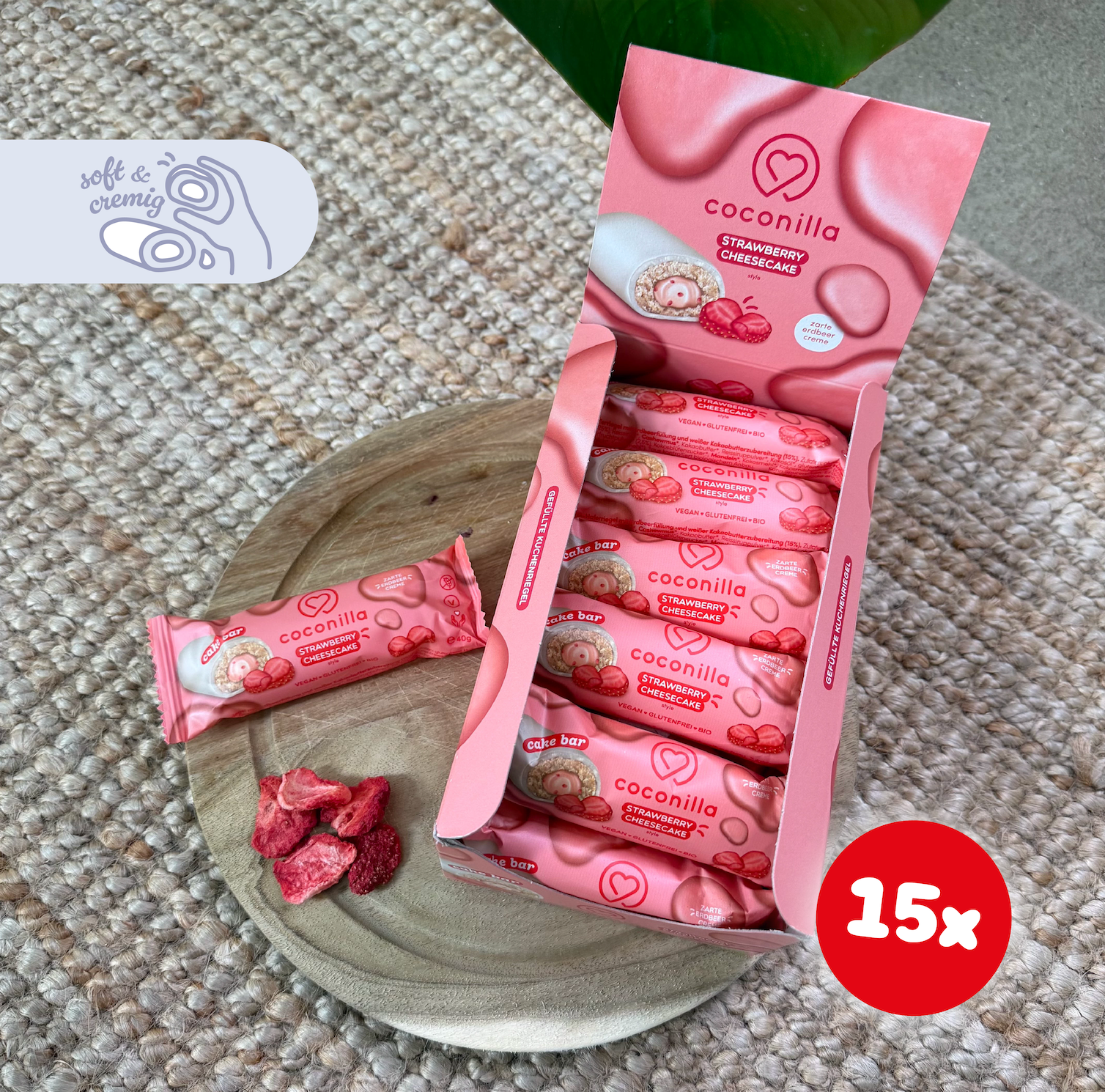 Cookie Bar Strawberry Cheesecake