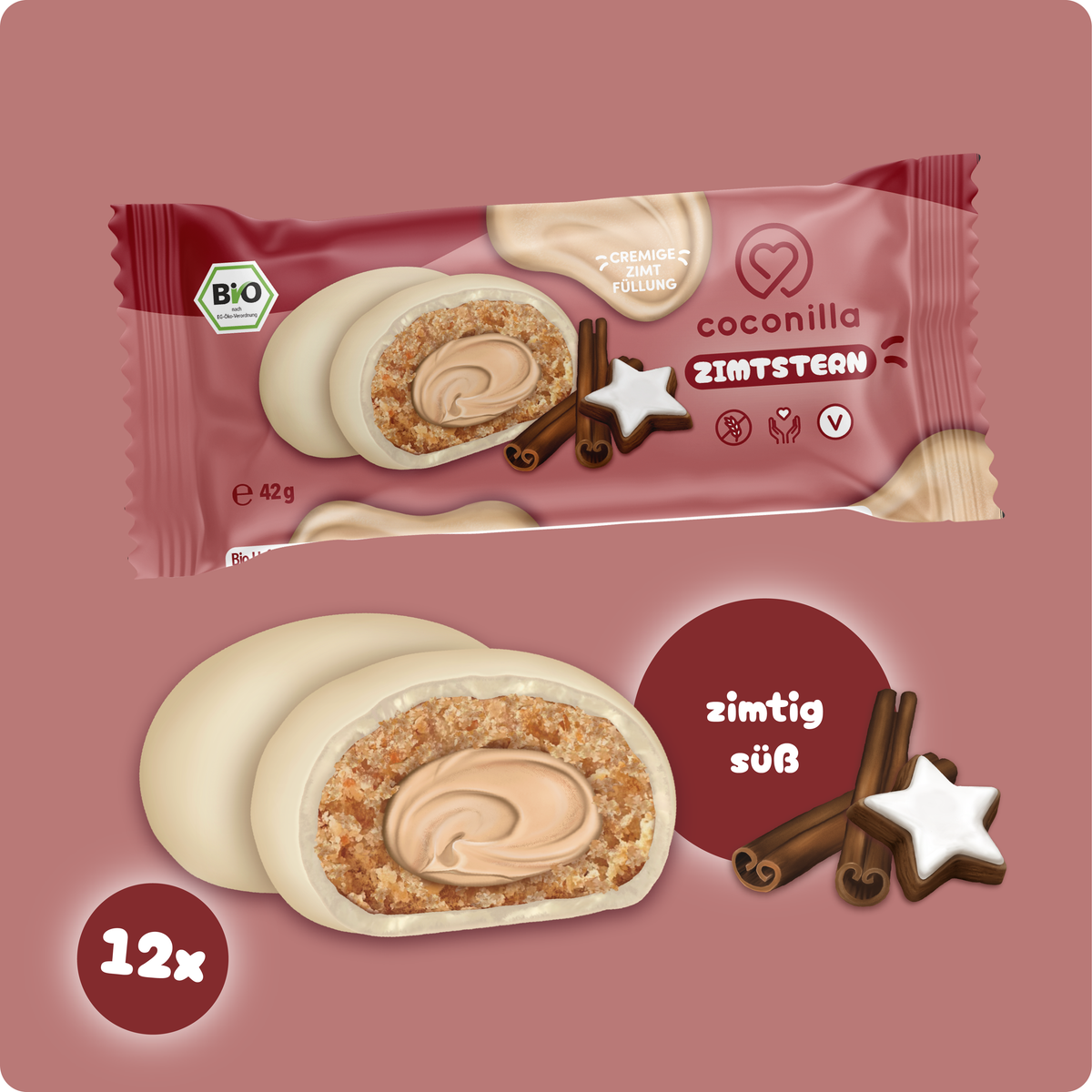 Cookiepralinen Zimtstern