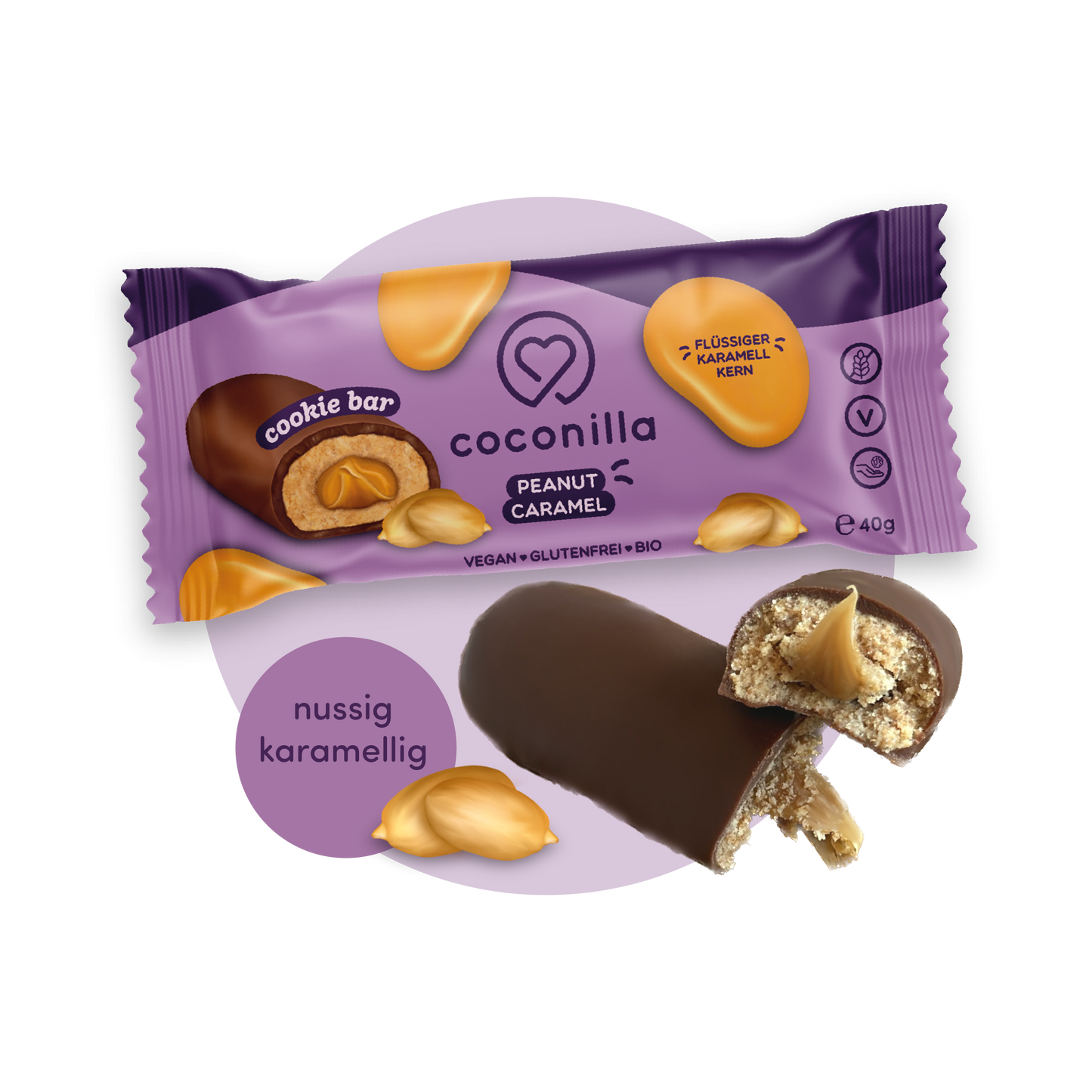 BIO - Cookie Bar Peanut Caramel (15 Packungen)